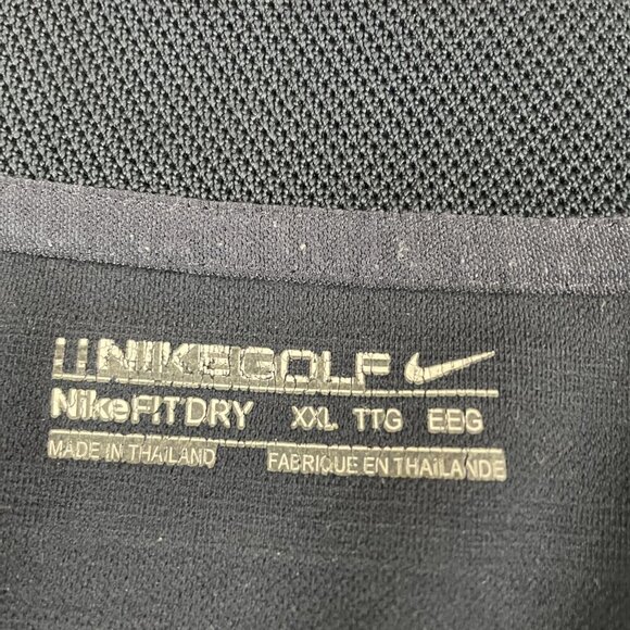 Nike Golf Dri-Fit Polo Shirt Men’s 2XL Red Solid Blue Stripe Lot of 2 - Picture 5 of 13